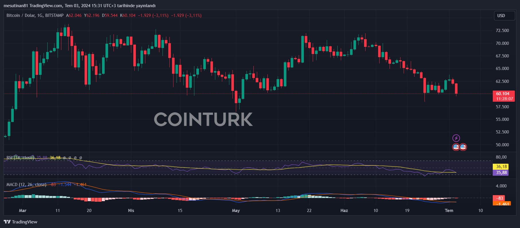 Bitcoin Price Chart